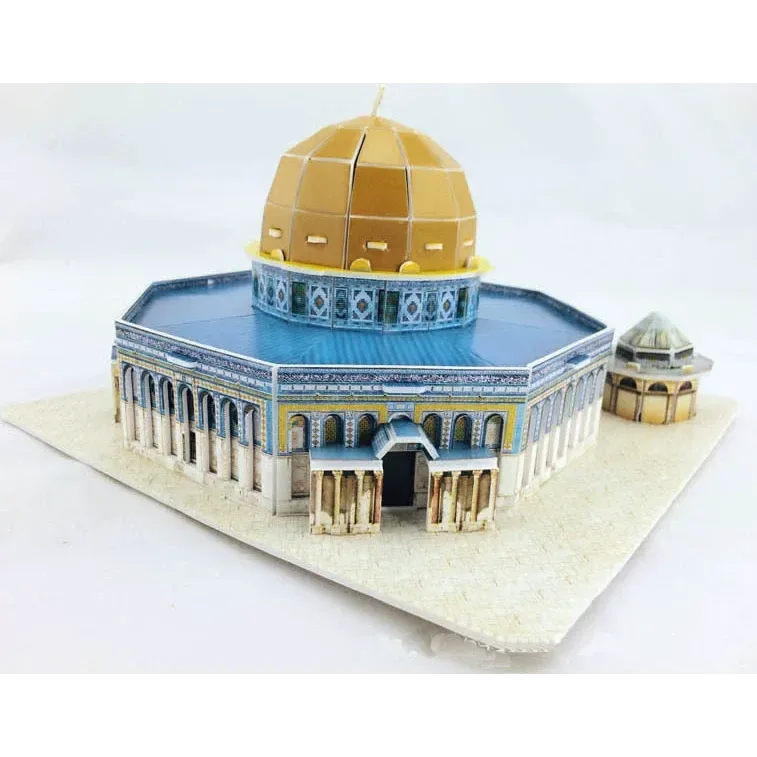 3d puzzel rotskoepelmoskee (dome of the rock) - Islamtoys.eu