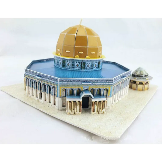 3d puzzel rotskoepelmoskee (dome of the rock) - Islamtoys.eu