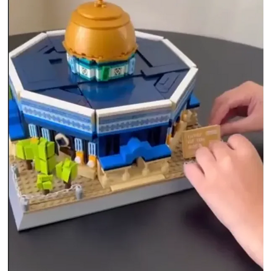 Al Aqsa Rotskoepelmoskee Bouwstenenset(lego) - (983 blokjes) - Islamtoys.eu