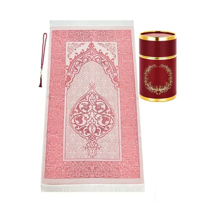 Cadeauset gebed cilinder -Bordeaux - Islamtoys.eu