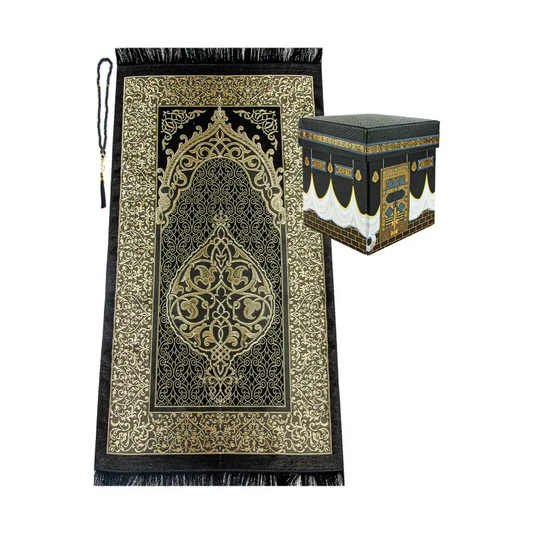 Cadeauset Kaaba met Gebedskleed en tasbih - Islamtoys.eu