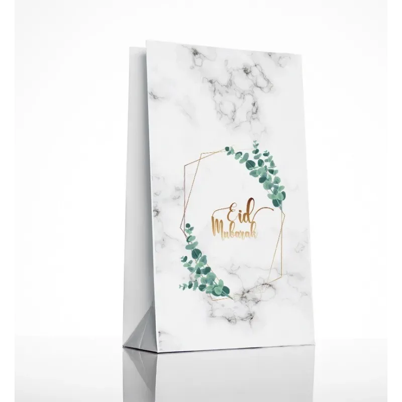 Cadeauzakjes -marmer eucalyptus (6 stuks) - Islamtoys.eu