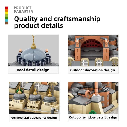 Hagia Sophia moskee in Istanbul Bouwstenenset(lego) - (1436 onderdelen) - Islamtoys.eu