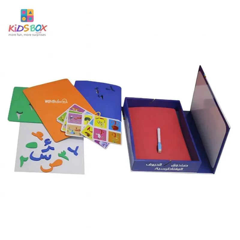 Interactieve Magnetische Letter- en Cijferset – 180-delig blauw