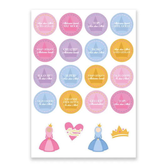 Islamitische Beloningsstickers -Prinsessen - Islamtoys.eu