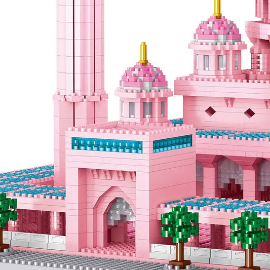 Moskee roze Bouwstenenset(lego) (5930 blokjes) - Islamtoys.eu