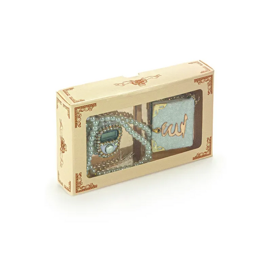 Mini Cadeauset koran/tasbih -wit - Islamtoys.eu