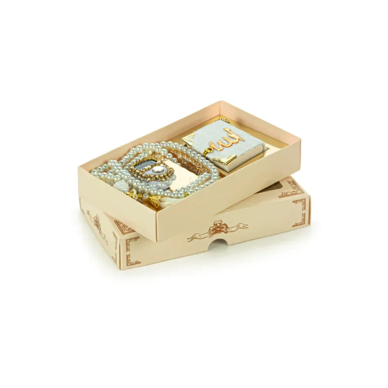 Mini Cadeauset koran/tasbih -wit - Islamtoys.eu