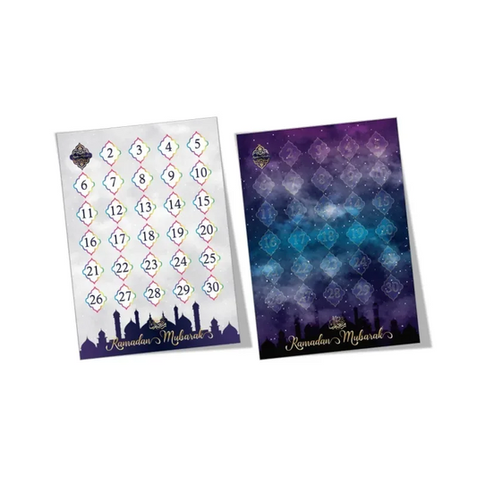 Ramadan aftelkalender (dubbelzijdig) - Islamtoys.eu