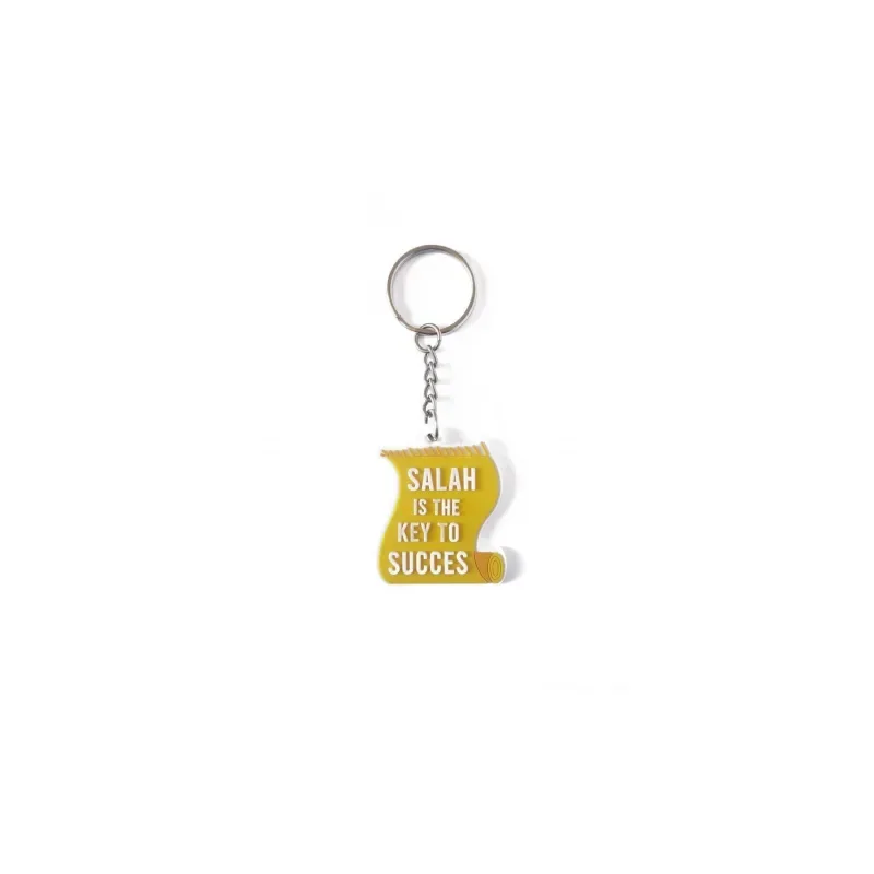 Sleutelhanger -salah is the key to succes (geel) - Islamtoys.eu
