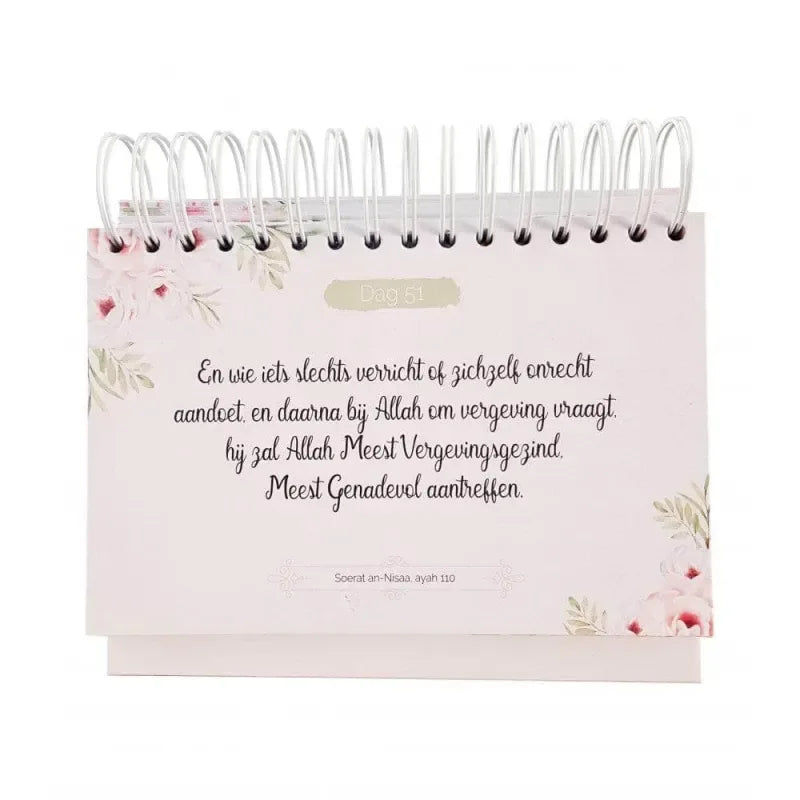 365 Qur'an reminders rosé goud - Islamtoys.eu