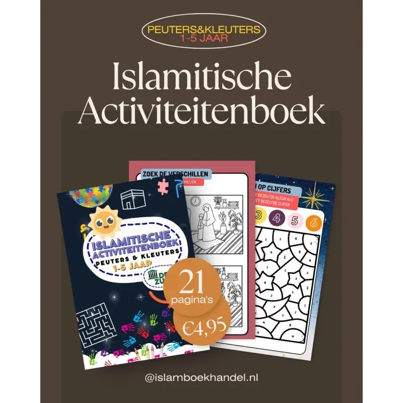 Islamitische Activiteiten Boek voor Peuters & Kleuters - Islamtoys.eu
