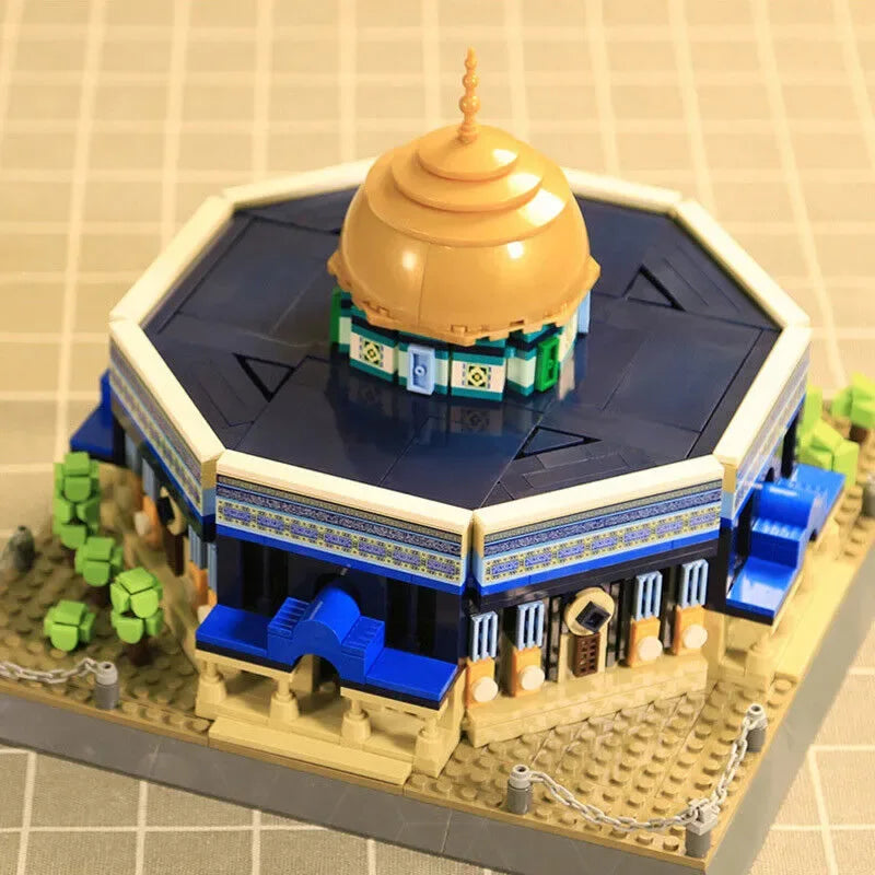 Al Aqsa Rotskoepelmoskee Bouwstenenset(lego) - (983 blokjes) - Islamtoys.eu