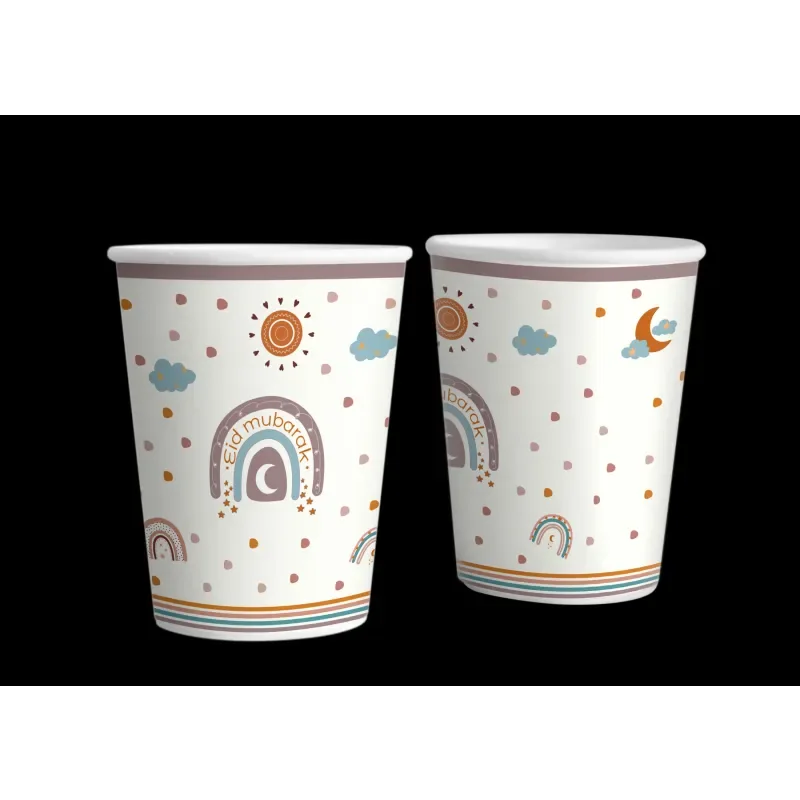 Bekers -Eid rainbow (set van 6) - Islamtoys.eu
