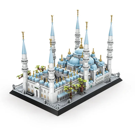 Blauwe Sultan Ahmet Moskee in Istanbul Bouwstenenset(lego) - (1129 onderdelen) - Islamtoys.eu