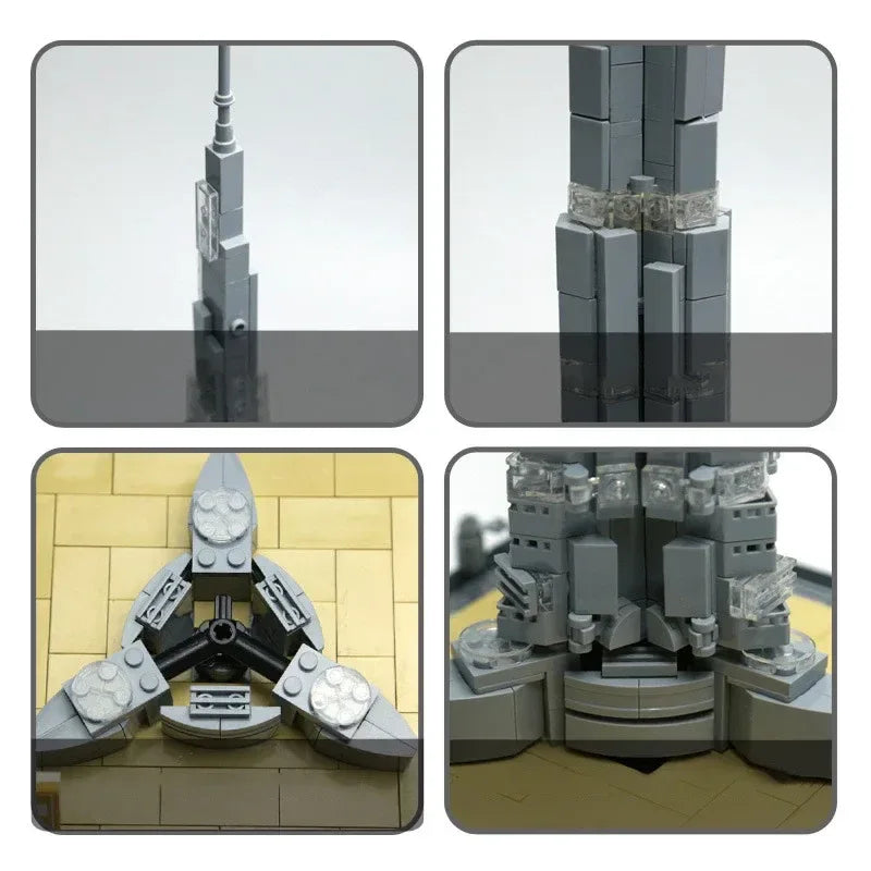Burj Khalifa Dubai Bouwstenenset(lego) - (555 blokjes) - Islamtoys.eu