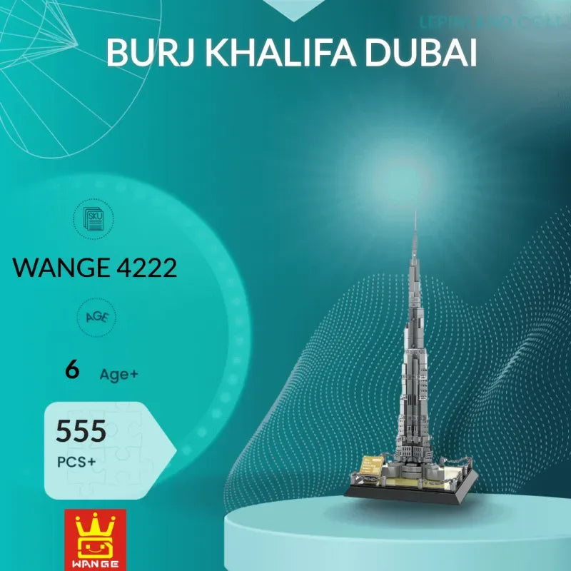 Burj Khalifa Dubai Bouwstenenset(lego) - (555 blokjes) - Islamtoys.eu