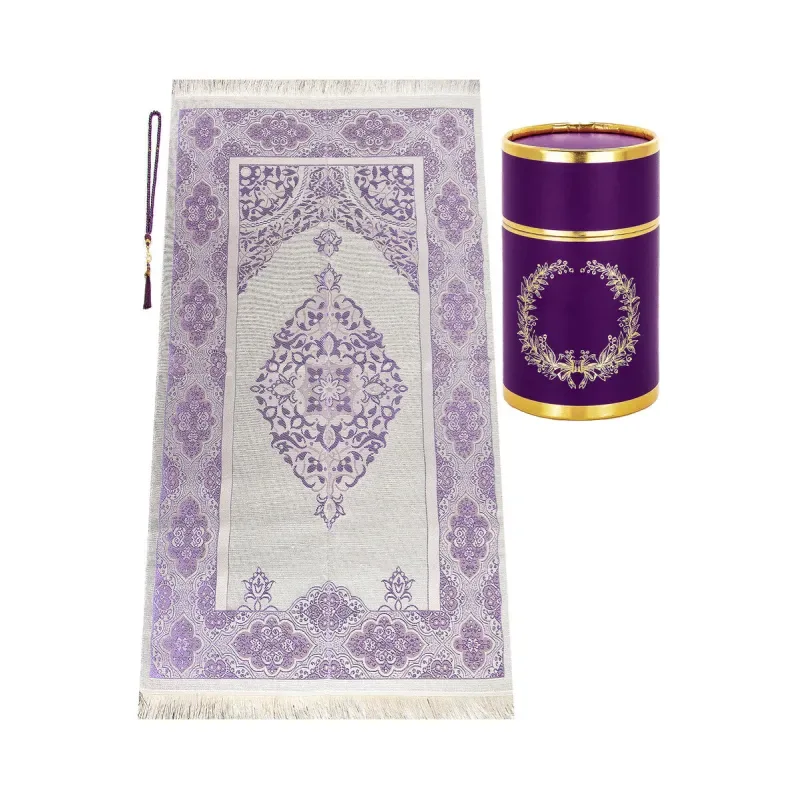 Cadeauset gebed cilinder -paars - Islamtoys.eu