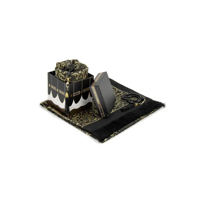 Cadeauset Kaaba met Gebedskleed en tasbih - Islamtoys.eu