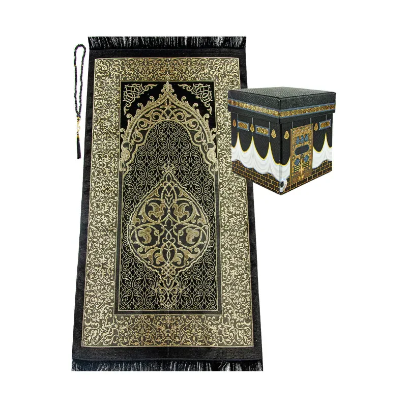 Cadeauset Kaaba met Gebedskleed en tasbih - Islamtoys.eu