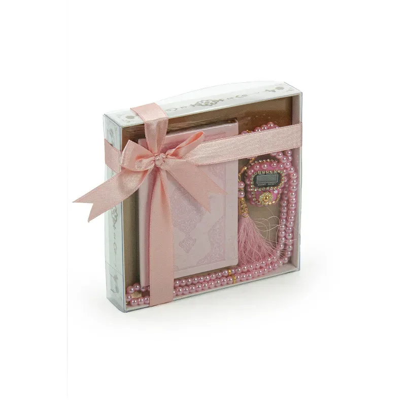 Cadeauset klein met koran/tasbih -Roze - Islamtoys.eu
