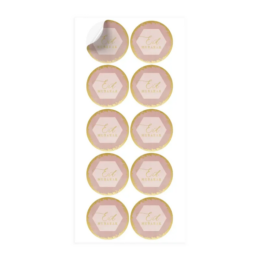 Eid stickers -oudroze - Islamtoys.eu