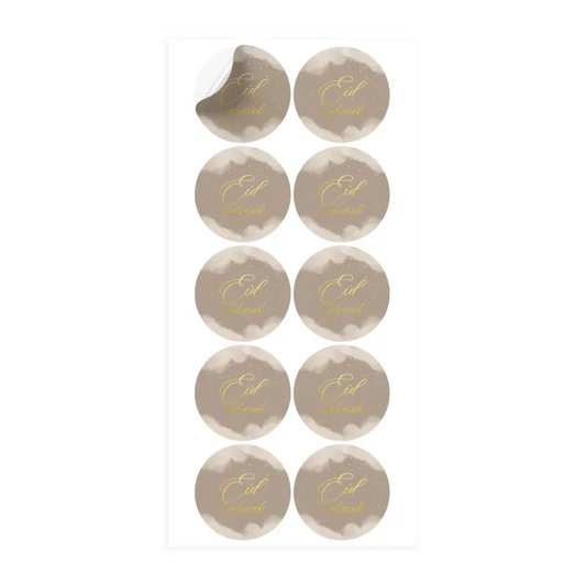 Eid stickers -taupe - Islamtoys.eu