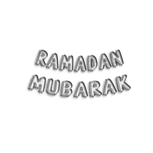Folieballon "Ramadan Mubarak" -zilver - Islamtoys.eu