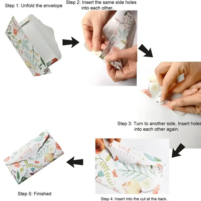 Geld kado enveloppen Eid mubarak (6 stuks) - Islamtoys.eu