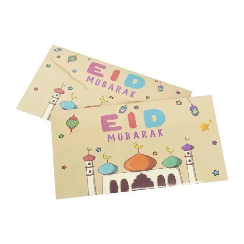 Geld kado enveloppen Eid mubarak (6stuks) - Islamtoys.eu