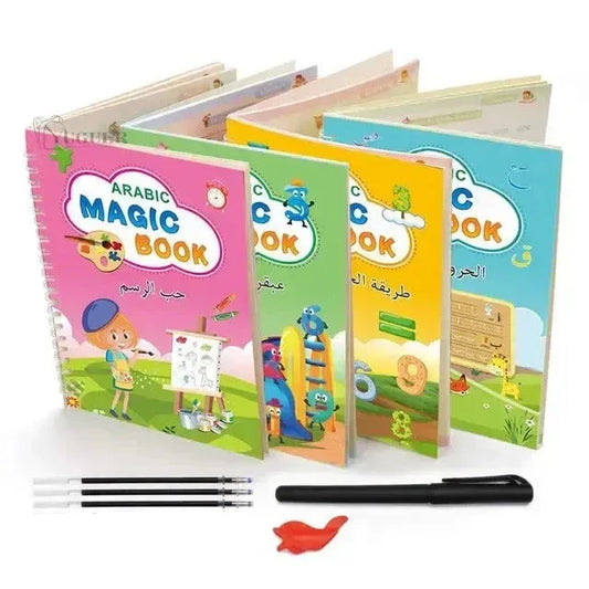Herbruikbare Arabische Oefenwerkboeken met Magische Pen - Islamtoys.eu