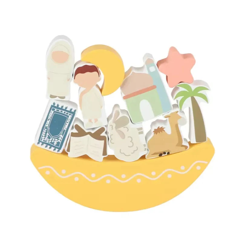 Houten Bouwblokken Hajj/umrah –Islamitisch educatief speelgoed (3+) - Islamtoys.eu