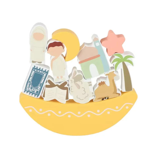 Houten Bouwblokken Hajj/umrah –Islamitisch educatief speelgoed (3+) - Islamtoys.eu