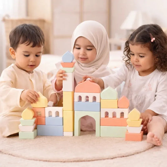 Houten Moskee Bouwblokken – Islamitisch educatief speelgoed (3+) - Islamtoys.eu