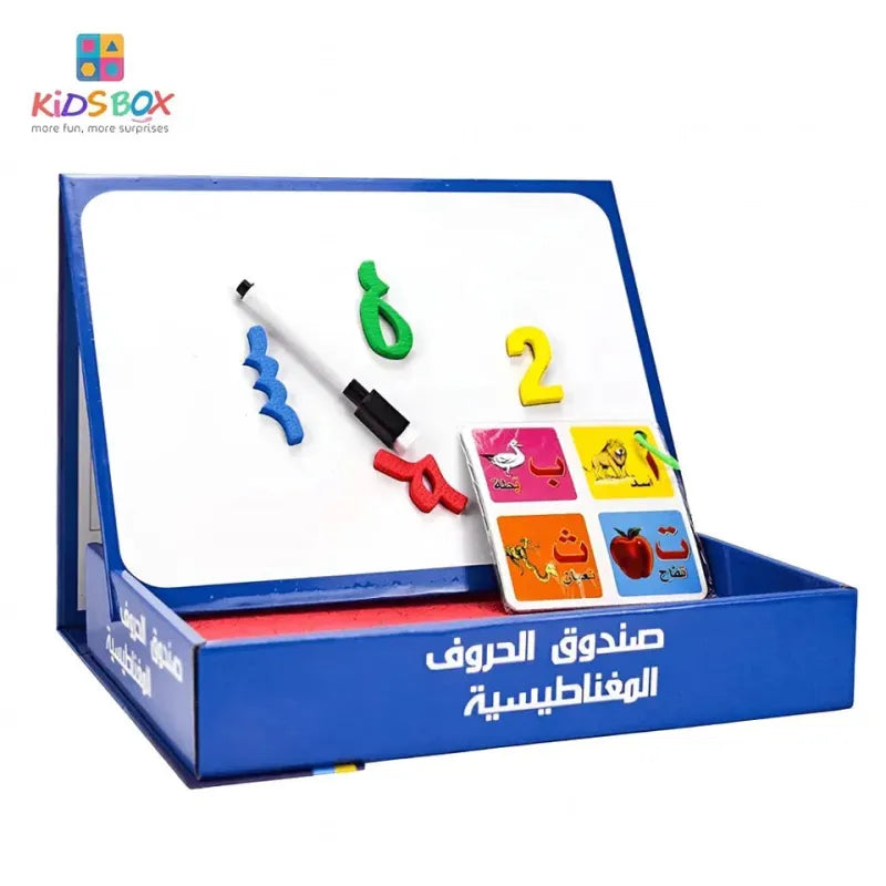 Interactieve Magnetische Letter- en Cijferset – 180-delig blauw