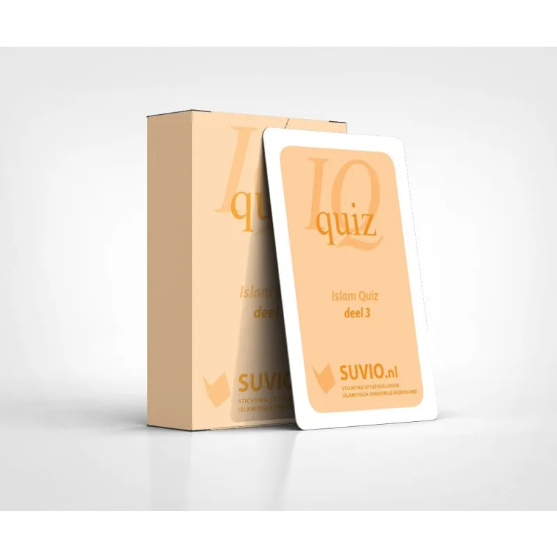 Islam Quiz Deel 3 goud IQ quiz kaartspel doos met kaarten