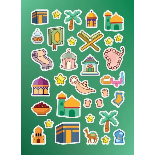 ✨ Islamitisch Stickervel – Ramadan &amp; Eid Thema ✨ - Islamtoys.eu