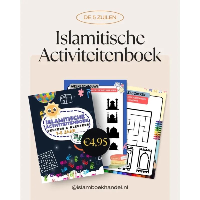 Islamitische Activiteiten Boek voor Peuters & Kleuters - Islamtoys.eu