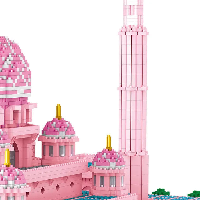 Moskee roze Bouwstenenset(lego) (5930 blokjes) - Islamtoys.eu