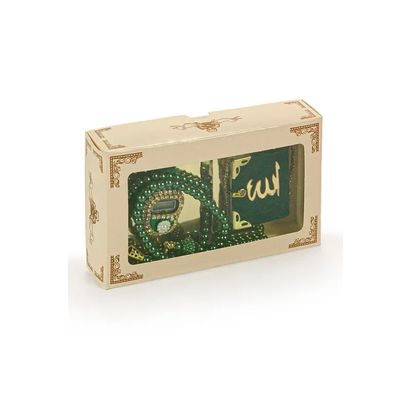 Mini Cadeauset koran/tasbih -groen - Islamtoys.eu