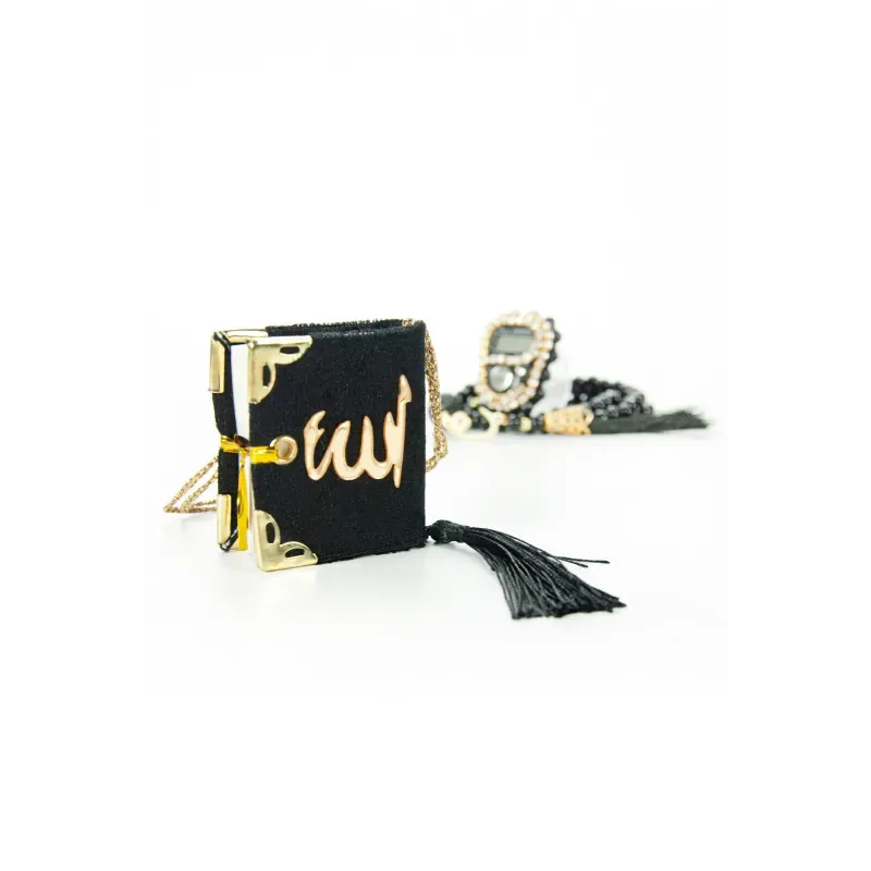 Mini Cadeauset koran/tasbih -zwart - Islamtoys.eu