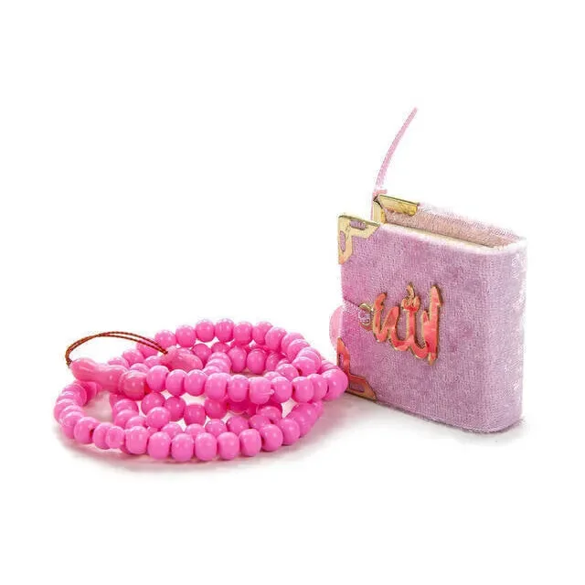 Mini cadeauset met tasbih + koran (verkrijgbaar in meerdere kleuren) - Islamtoys.eu
