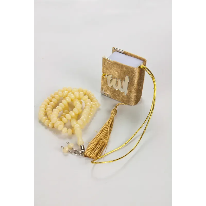 Mini cadeauset met tasbih + koran (verkrijgbaar in meerdere kleuren) - Islamtoys.eu