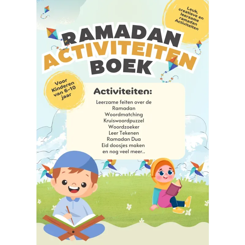 📖 Ramadan Activiteitenboek voor Kinderen – Leerzaam & Leuk! 🌙✨ - Islamtoys.eu