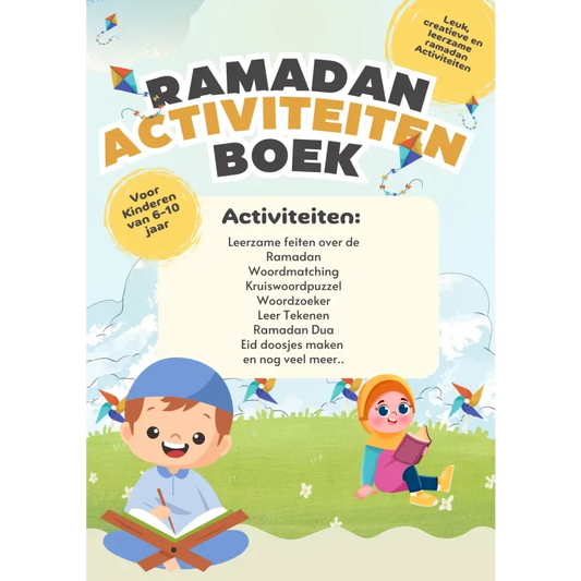 📖 Ramadan Activiteitenboek voor Kinderen – Leerzaam & Leuk! 🌙✨ - Islamtoys.eu
