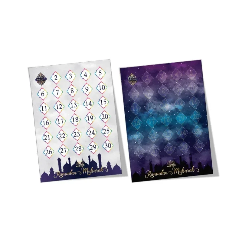 Ramadan aftelkalender (dubbelzijdig) - Islamtoys.eu