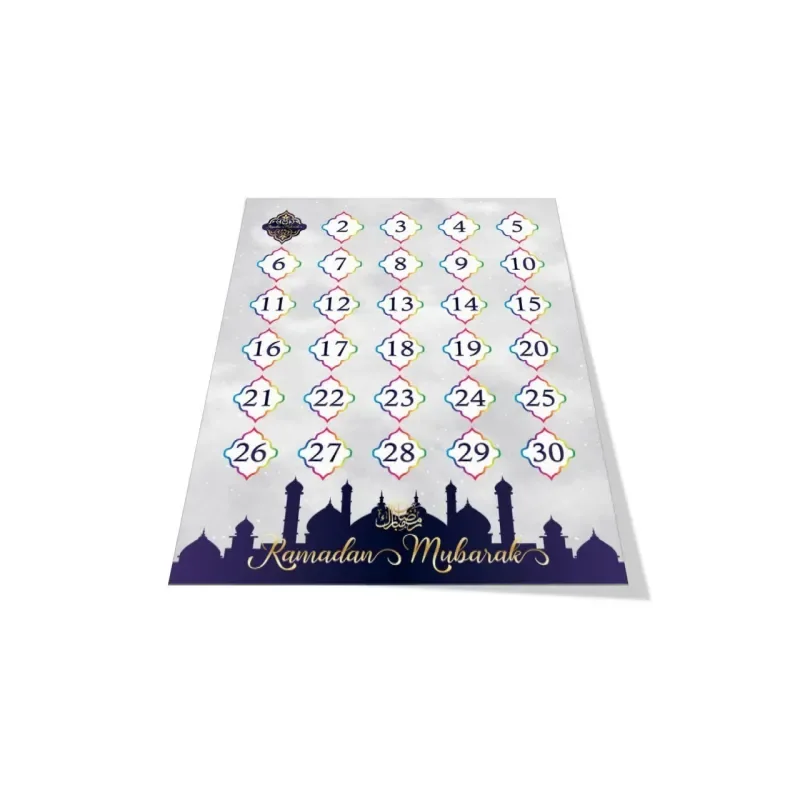 Ramadan aftelkalender (dubbelzijdig) - Islamtoys.eu