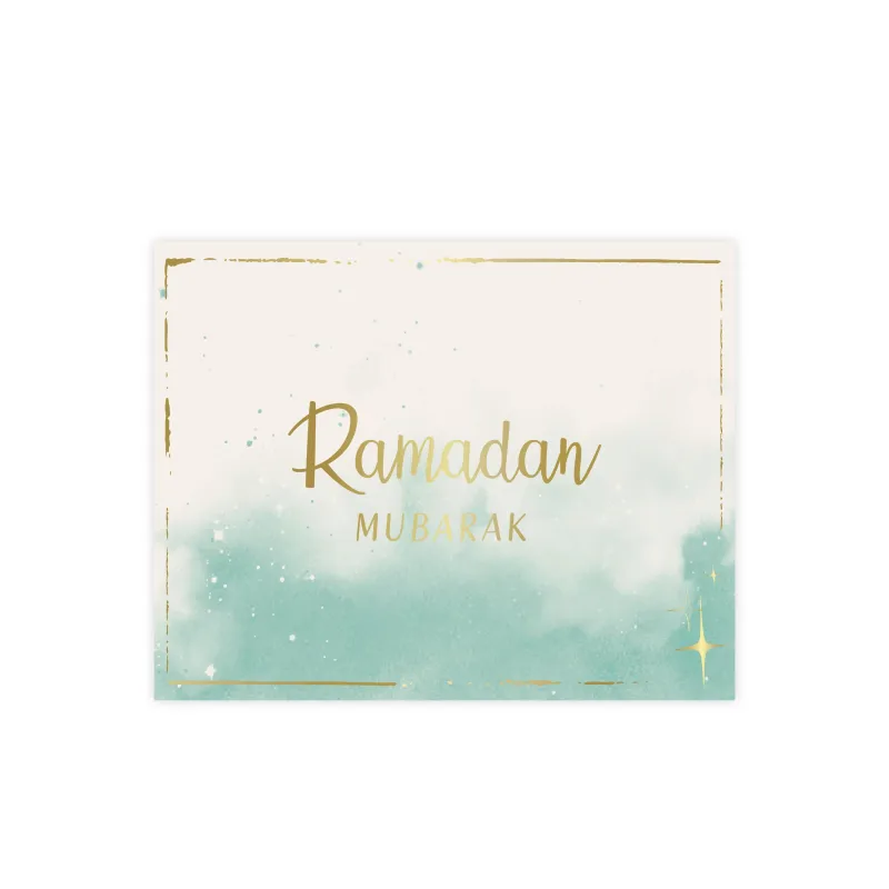 Ramadan mubarak placemats mint (6 stuks)