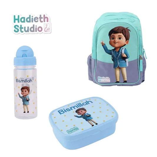 Schoolset Blauw -Hadieth Studio - Islamtoys.eu