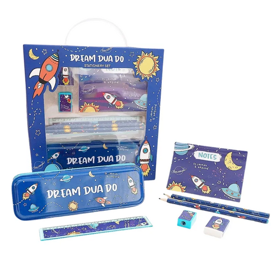 Schrijfwarenset - Raket thema Imaankidz